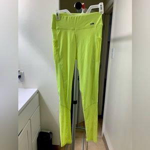 VBall Life | Neon Yellow Active Leggings | Size: S/M